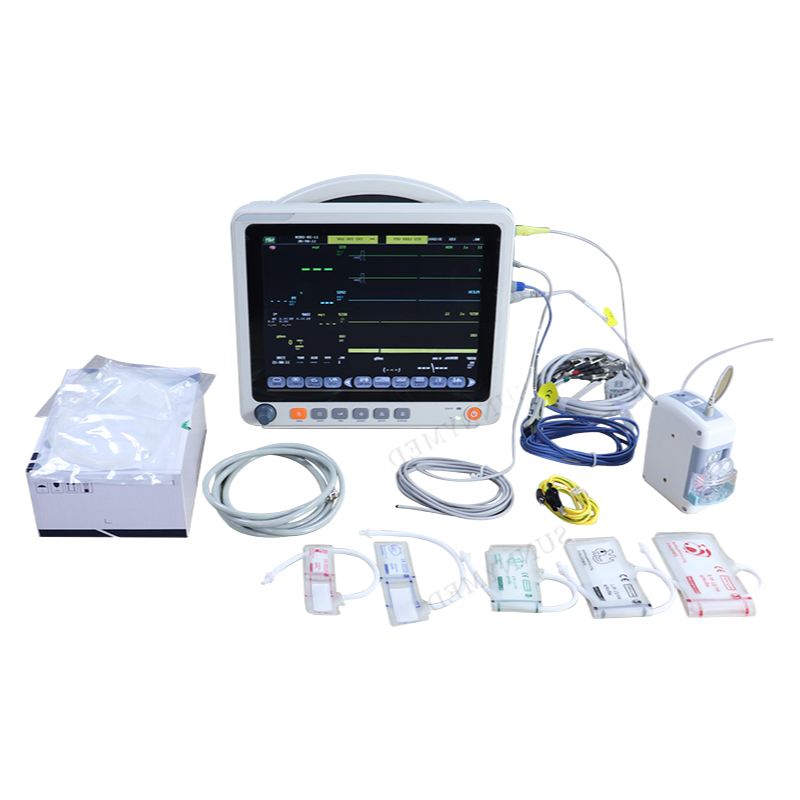 Customizable Multi-Parameter Veterinary Patient Monitor with Central Monitoring System Support