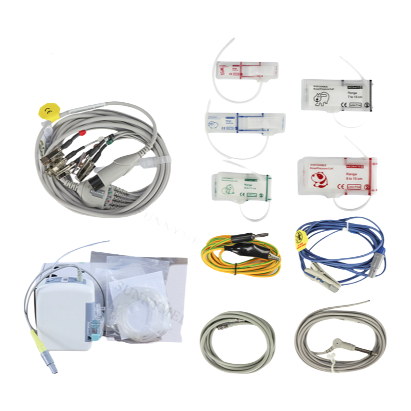 Customizable Multi-Parameter Veterinary Patient Monitor with Central Monitoring System Support