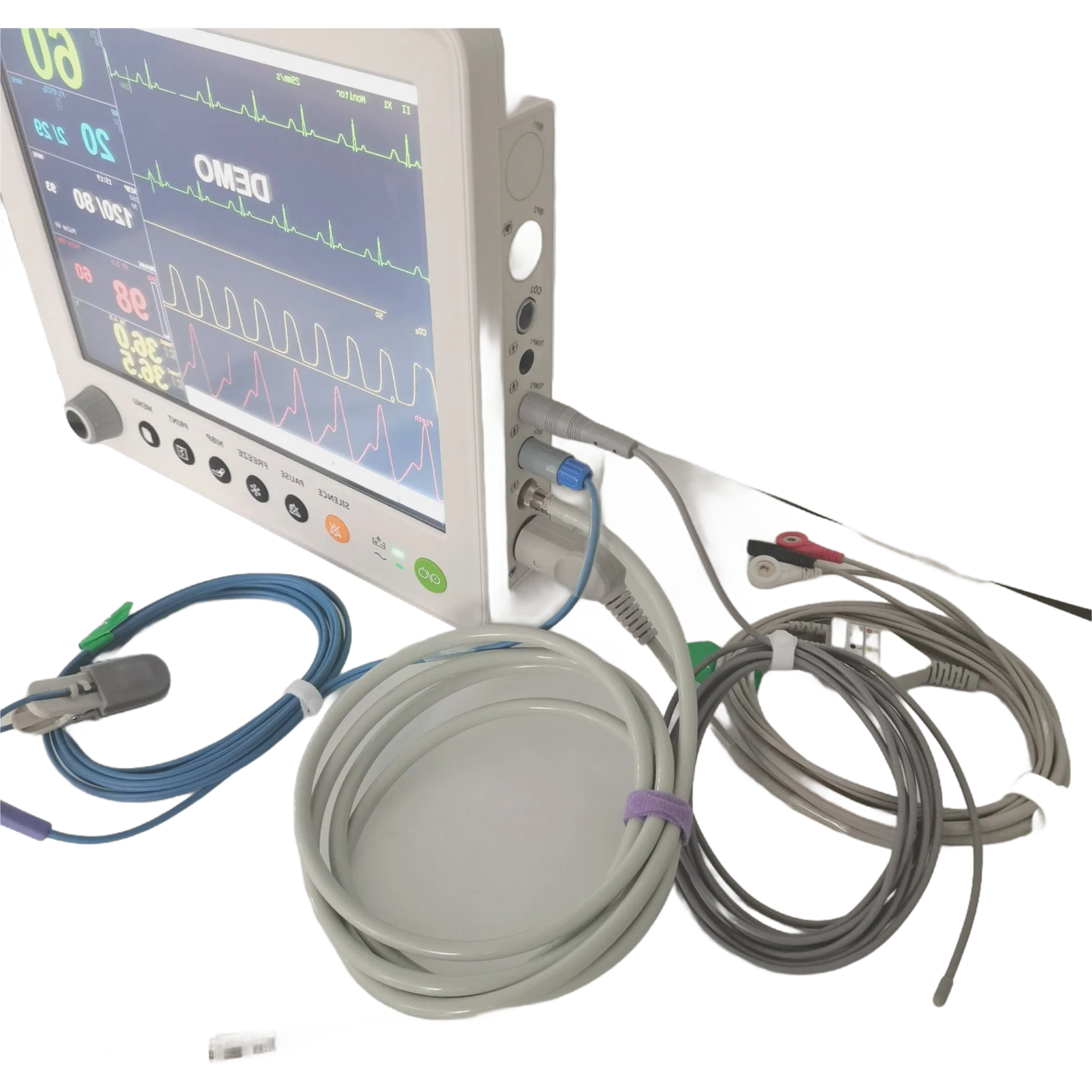 High Performance Patient Monitor with ECG/SpO2/NIBP/Temp Parameters for Medical Facilities