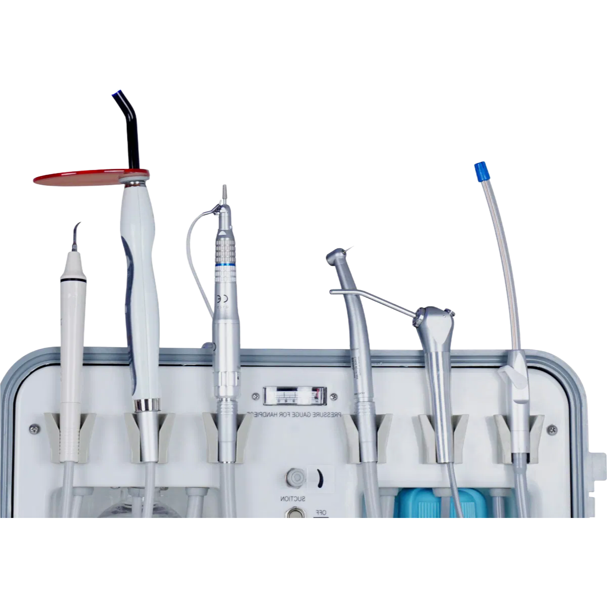 High Quality Portable Dental Unit PD-893 with LED Curing Light and Ultrasonic Scaler