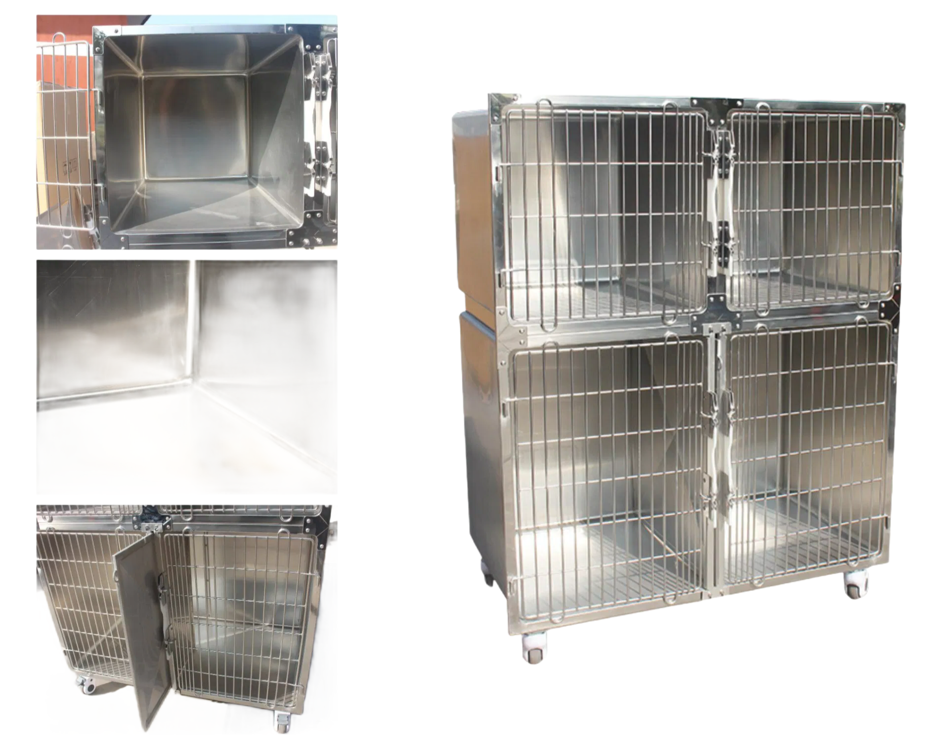 ISO Certified Veterinary Cage for Animal Care with Super-Strong Cage Structure