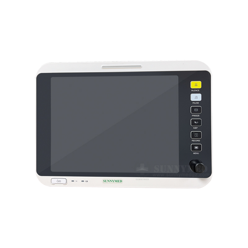 SY-C005V-1 Veterinary Patient Monitor with ECG SpO2 Temp for Multi-Species Animals - 15" Touch Screen Portable Vital Signs Monitor