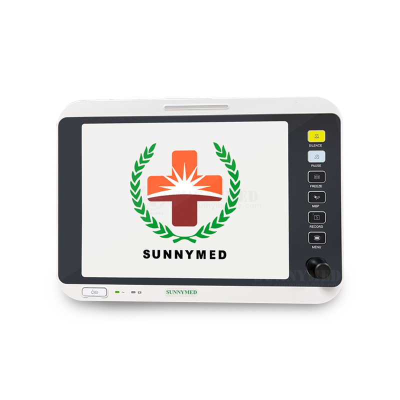 SY-C005V-1 Veterinary Patient Monitor with ECG SpO2 Temp for Multi-Species Animals - 15" Touch Screen Portable Vital Signs Monitor
