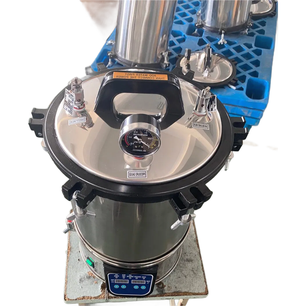 Custom OEM Medical Grade Autoclave Sterilizer with Double Scale Pressure Gauge