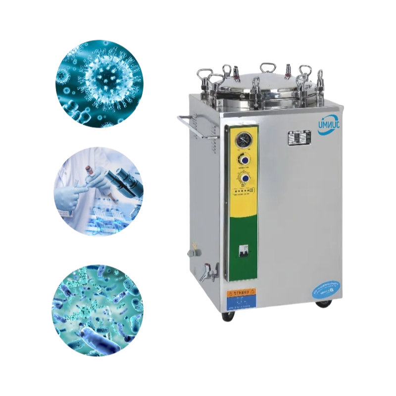 Custom Vertical Pressure Steam Sterilizer Equipment with Digital Control System 134°C Working Temp