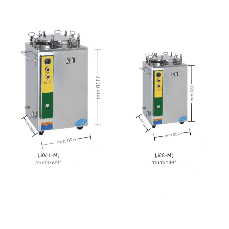 Custom Vertical Pressure Steam Sterilizer Equipment with Digital Control System 134°C Working Temp