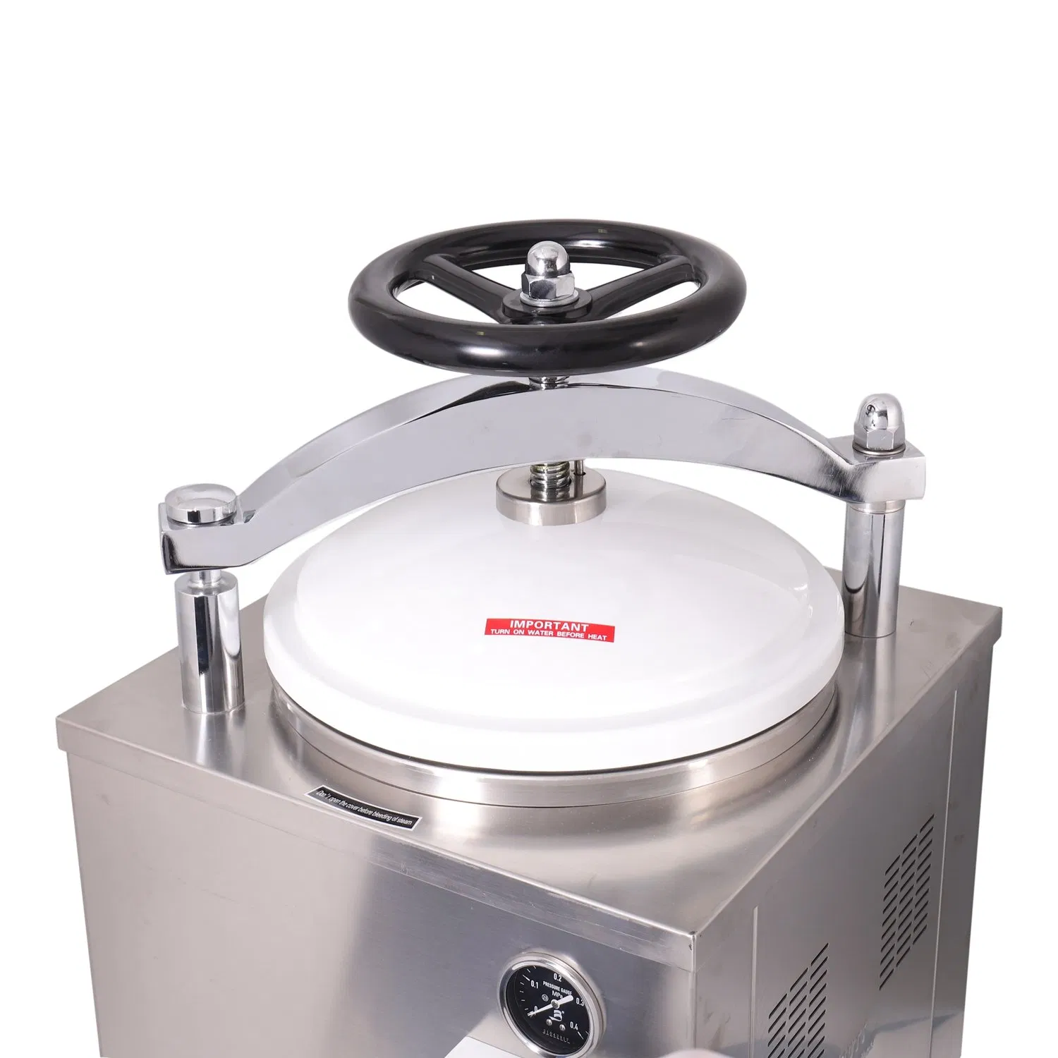 Industrial Vertical Autoclave Sterilizer with Temperature & Pressure Control