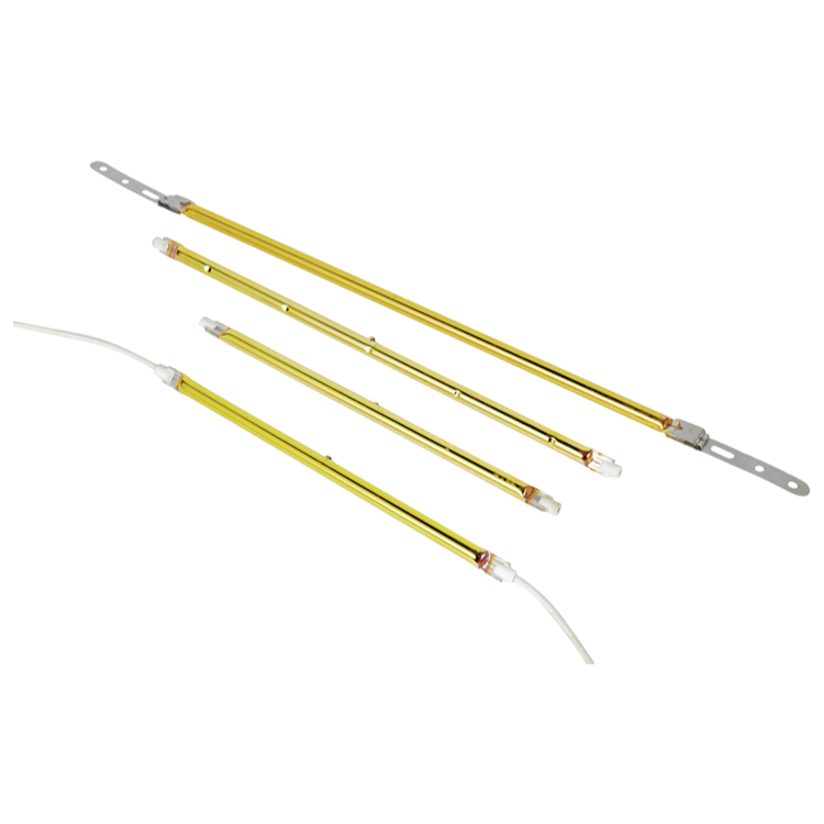 Factory Direct Supply Far Infrared Quartz Glass Tube Heater with Gold Reflector