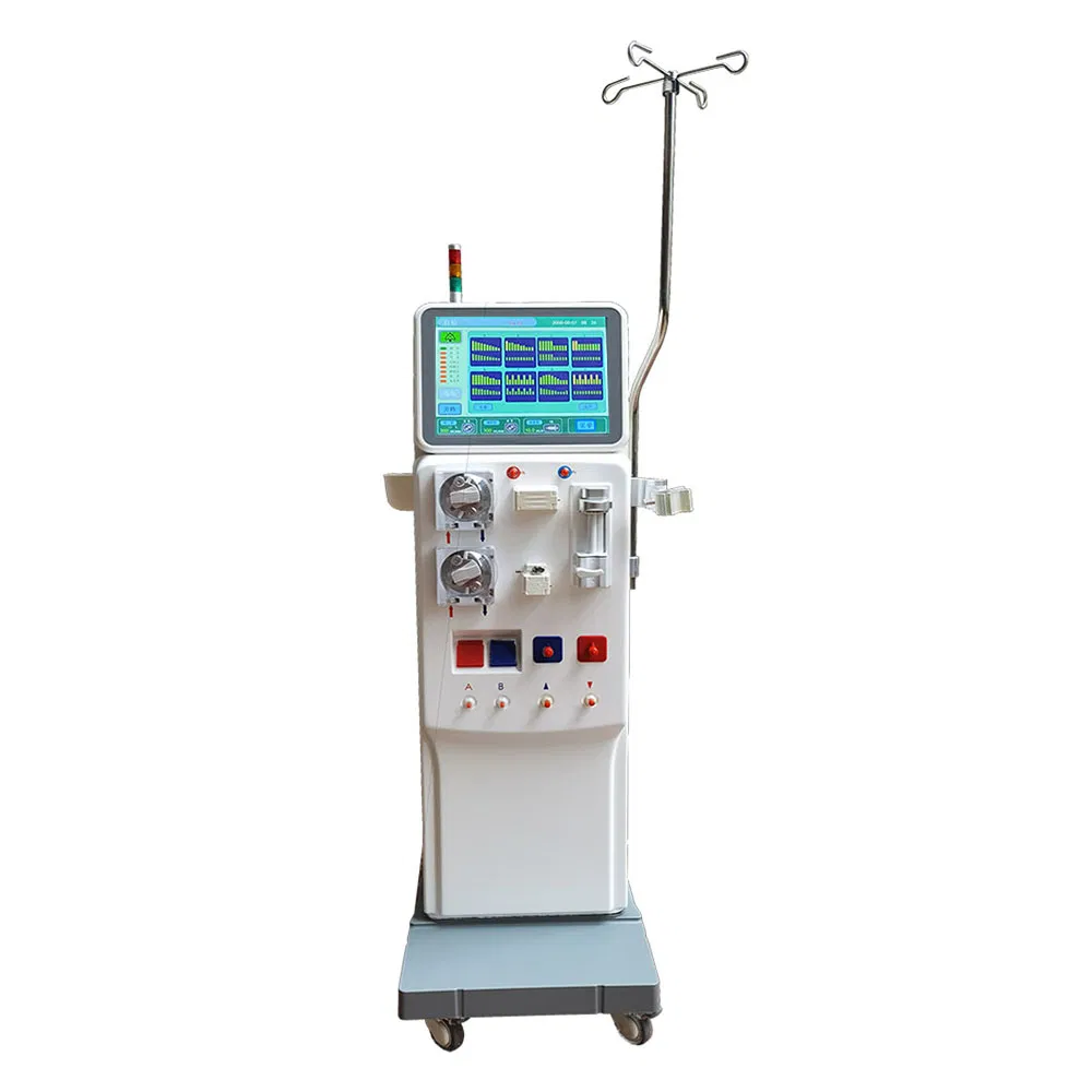 H-T2008-B Double Pump LCD Hemodialysis Machine - Professional Medical Blood Dialysis Equipment