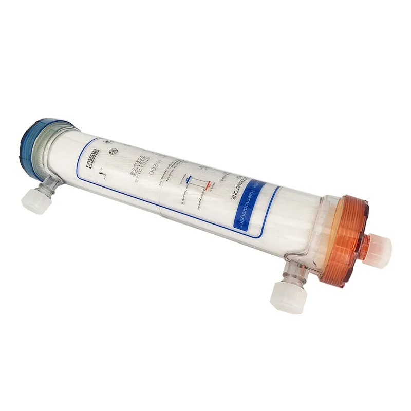 Premium Disposable Medical Hemodialyzer with PES Membrane for Renal Dialysis Treatment