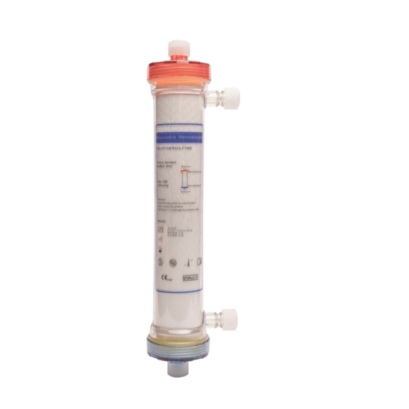 Premium Disposable Medical Hemodialyzer with PES Membrane for Renal Dialysis Treatment