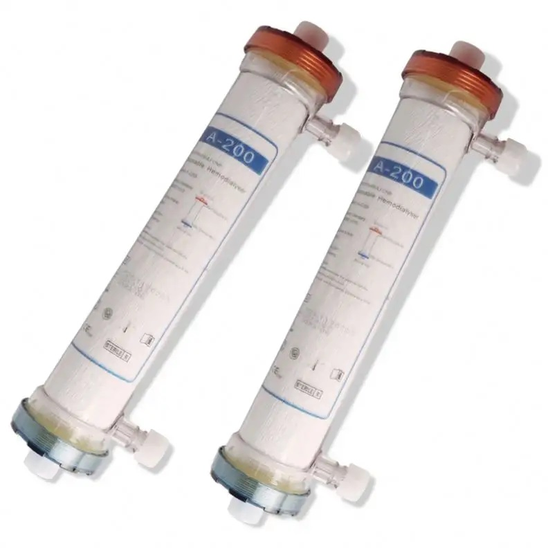 Polysulfone Hemodialysis Dialyzer 1.4-2.0m² High Flux Low Flux Dialysis Filter