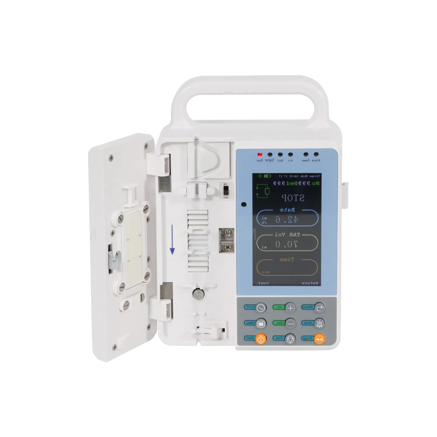 Factory Supply MCS0230 Medical Grade Infusion Pump with Drug Library and Alarm System