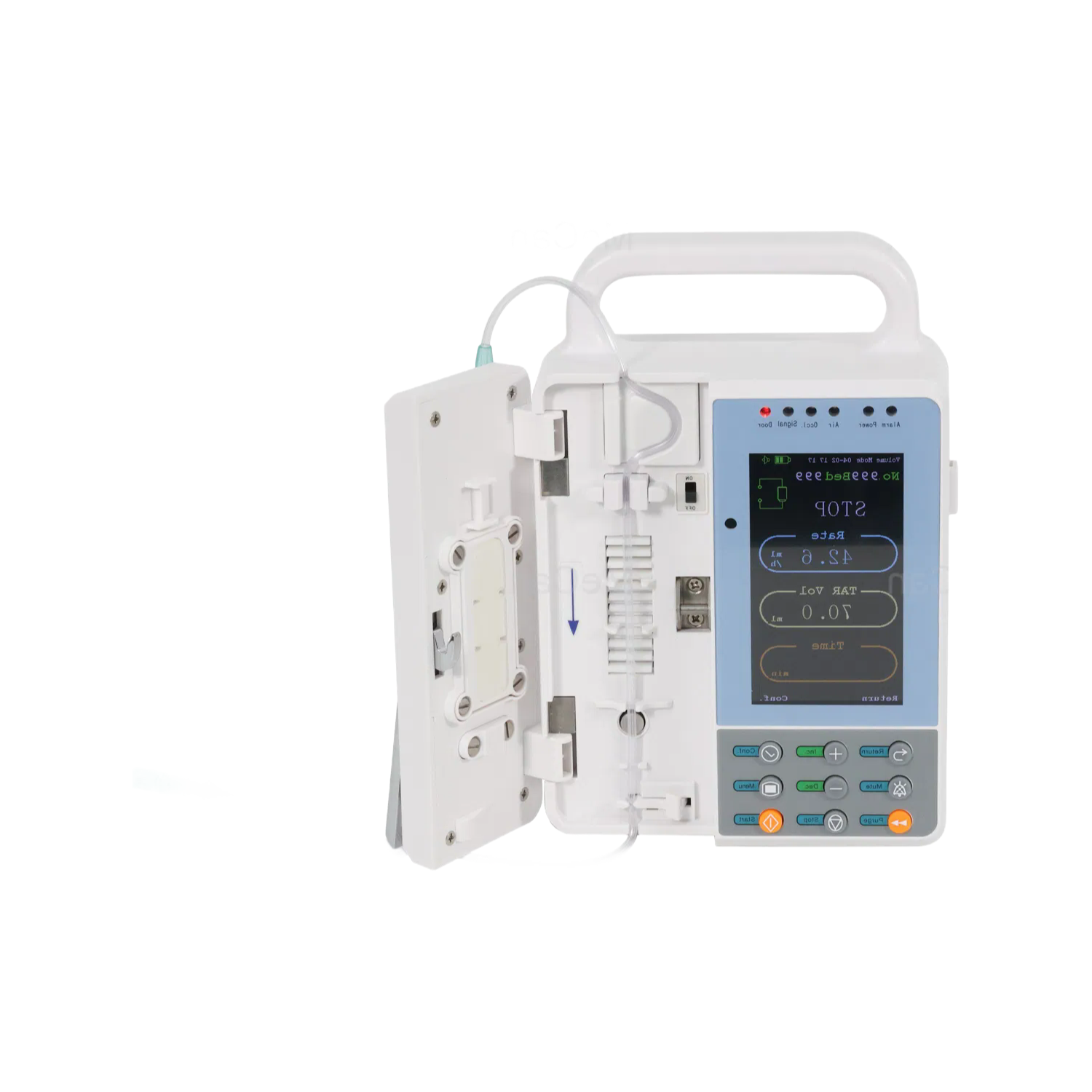 Factory Supply MCS0230 Medical Grade Infusion Pump with Drug Library and Alarm System