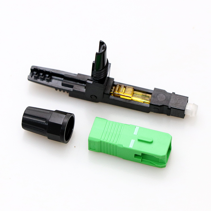 Premium SC/APC Fiber Optic Fast Connector for High-Speed FTTH Network Installation