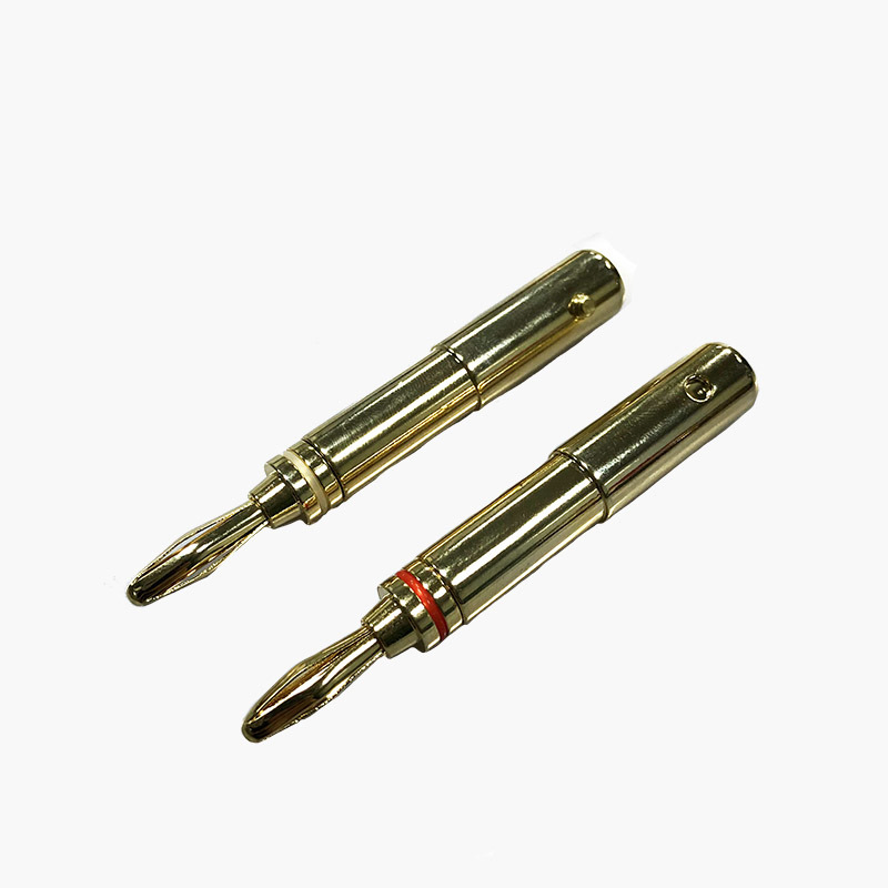 Custom OEM/ODM Gold Plated 4mm Banana Plugs for Professional Audio Equipment