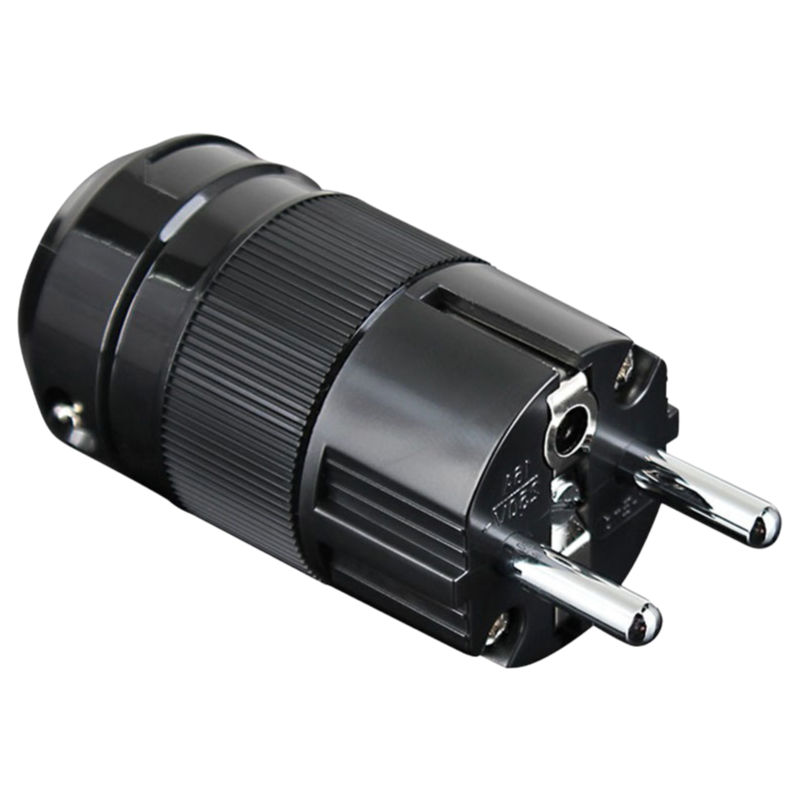 High-End Schuko Power Plug Adapter Audio Grade EU Connector Terminal for Residential and DIY Power Cables