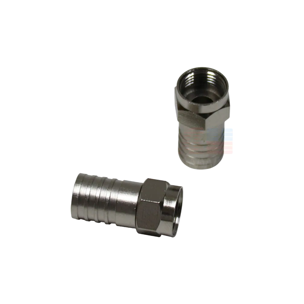 BN Series High Frequency RG59 RG6 Crimp CATV Connector for Cable TV Systems DC-1000MHz