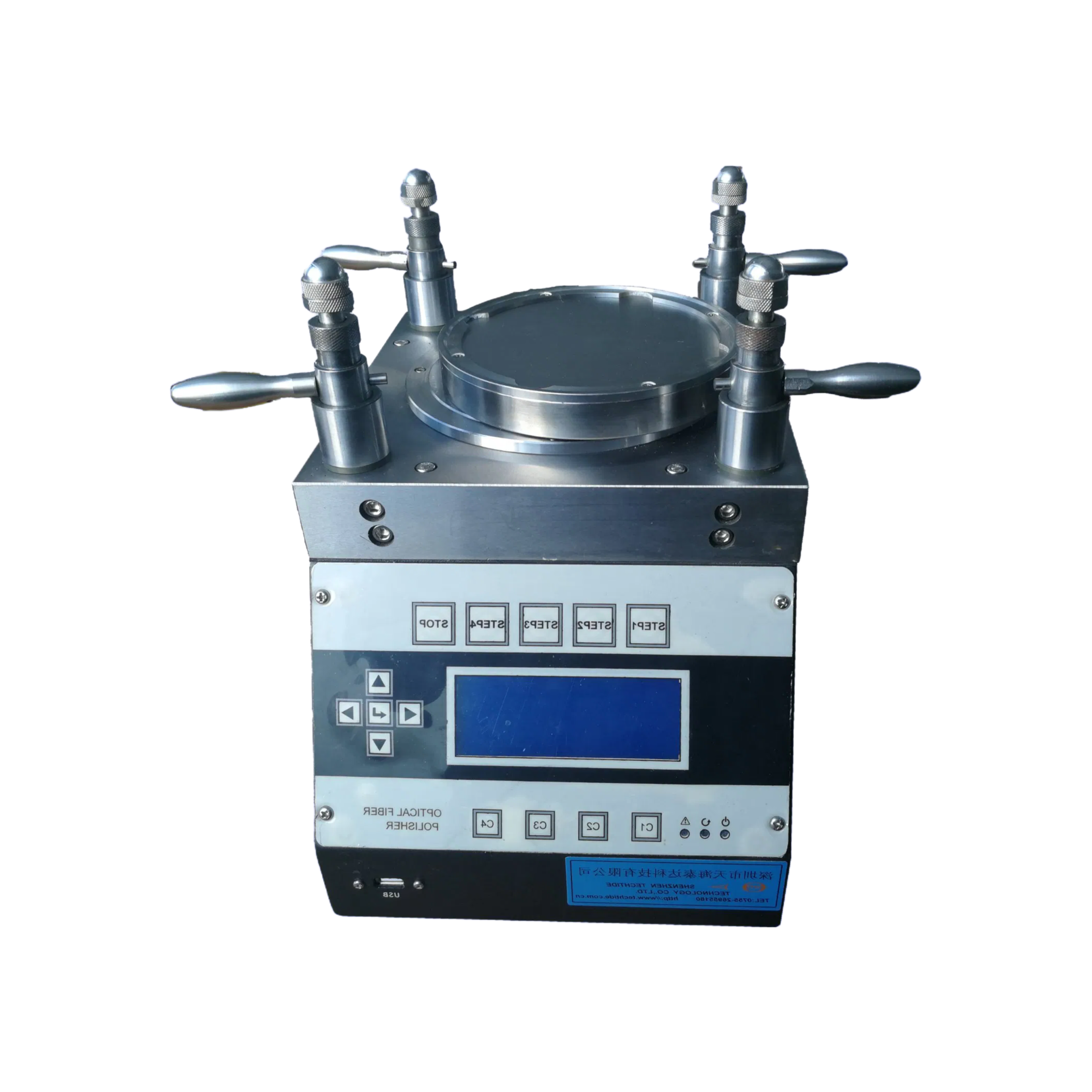 TECH-24A Four Corner Pressing Optical Fiber Connector Polishing Machine for FC/SC/ST/LC Connectors