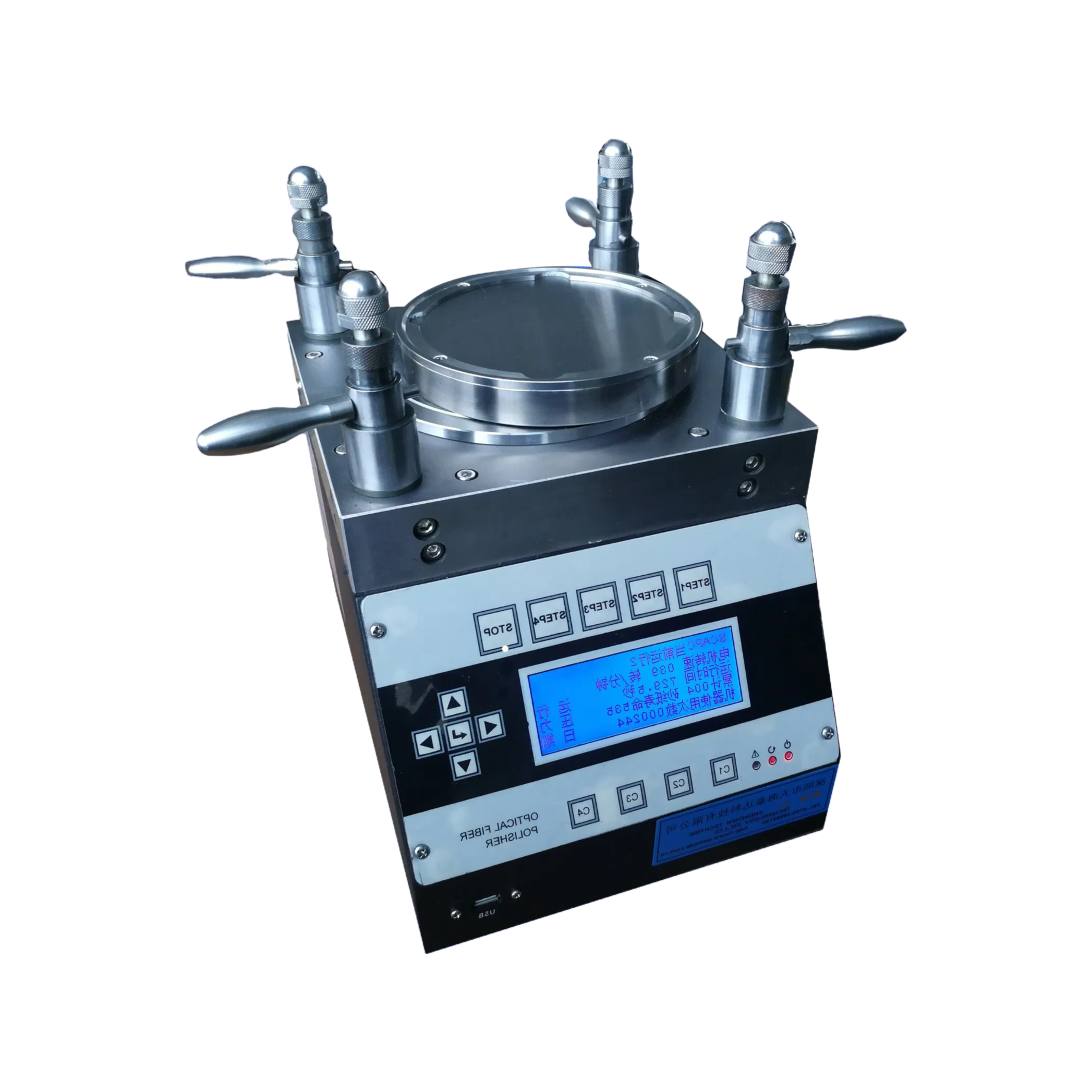 TECH-24A Four Corner Pressing Optical Fiber Connector Polishing Machine for FC/SC/ST/LC Connectors
