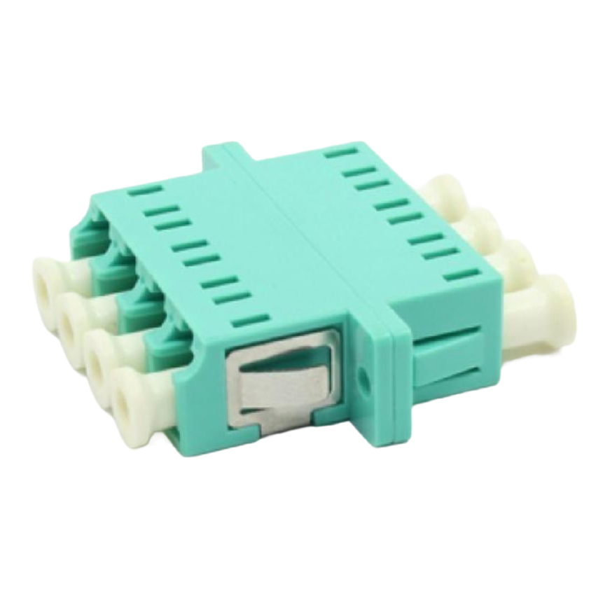 Bulk LC Fiber Optic Adapters Quad Core Simplex Duplex Optical Link Connection