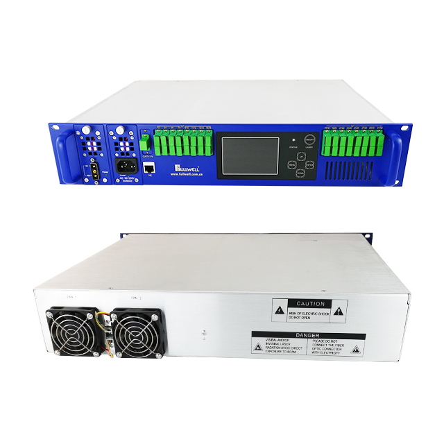 High Performance EYDFA Optical Amplifier for CATV Applications with WDM Integration