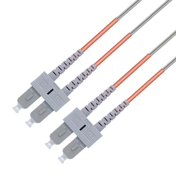 Reliable Supplier of SC-SC Duplex Multimode Fiber Patch Cable with 120/225N Tensile Strength