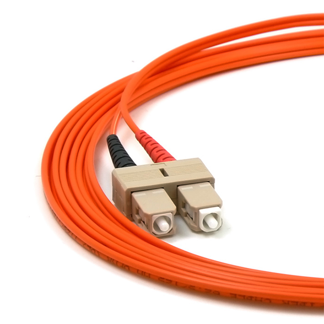 Reliable Supplier of SC-SC Duplex Multimode Fiber Patch Cable with 120/225N Tensile Strength
