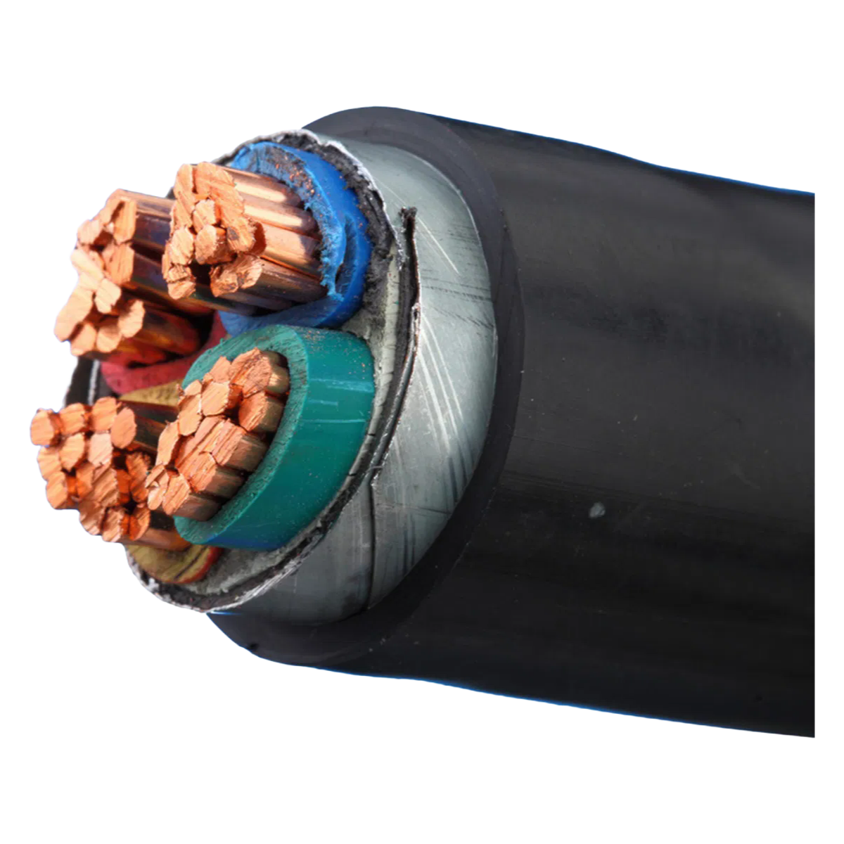 Customized XLPE/PVC Power Cable with Copper/Aluminum Core for Power Transmission Systems
