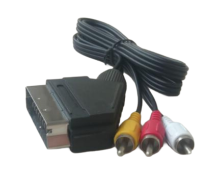High Quality SCART Male to HDMI Cable with Triple Shielding for Superior Signal Quality