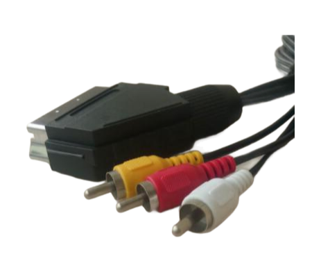 High Quality SCART Male to HDMI Cable with Triple Shielding for Superior Signal Quality