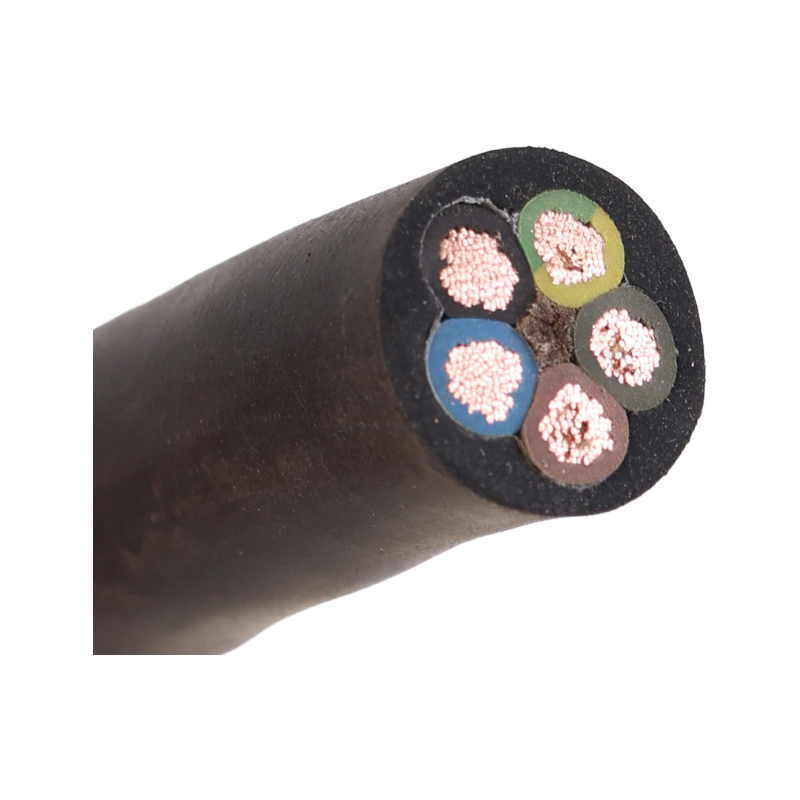 Bulk H07RN-F Flame Retardant Rubber Cable with Temperature Range -25°C to +60°C