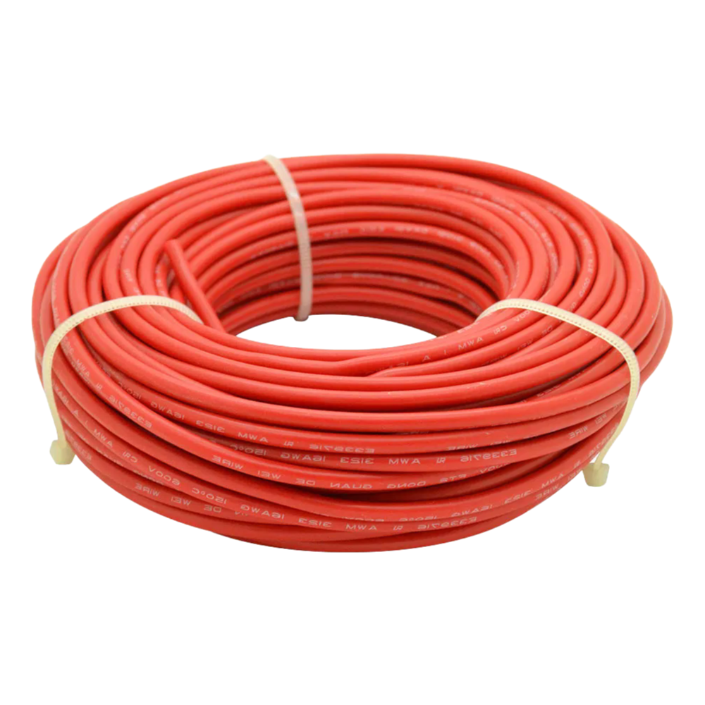 Custom Size Silicone Rubber Wire -60°C to +180°C Temperature Range for Electrical Use