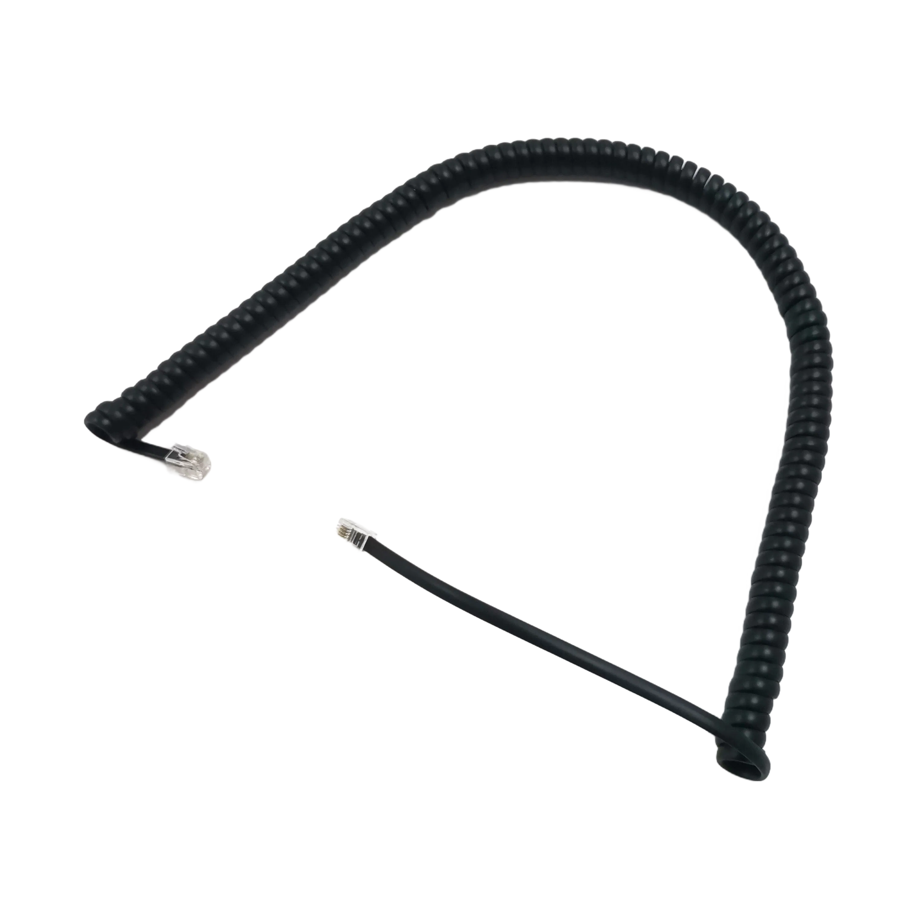 High-Quality PU Spring Wire RJ45 Cat6 Cat7 Network Spiral Cable for Industrial Applications