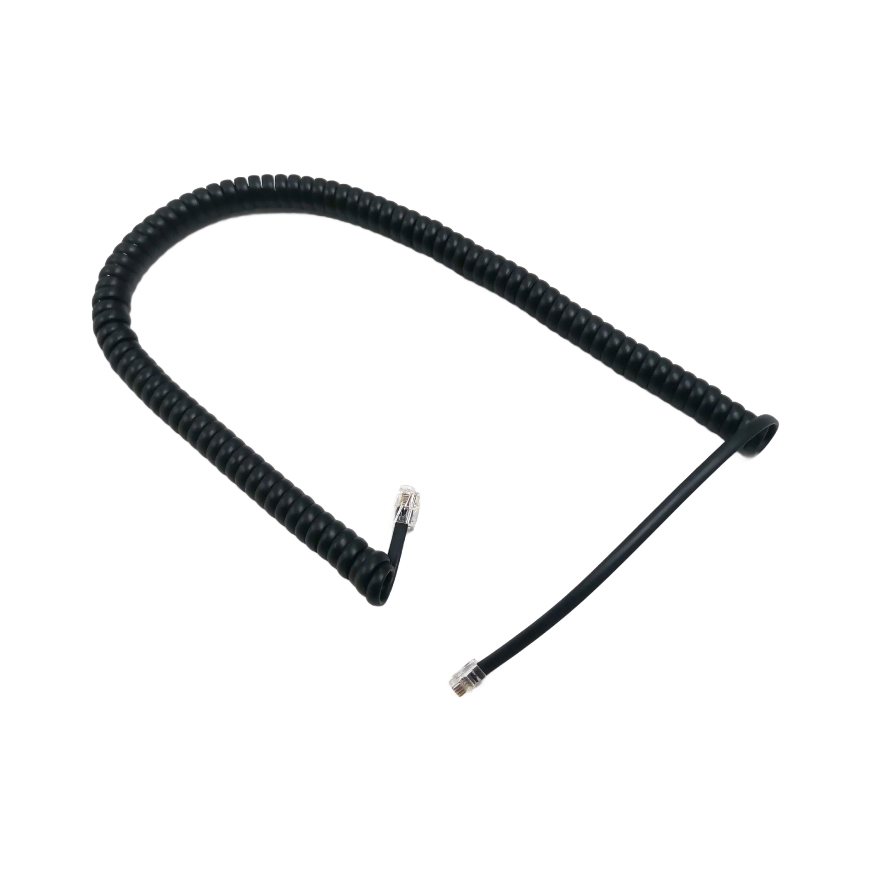 High-Quality PU Spring Wire RJ45 Cat6 Cat7 Network Spiral Cable for Industrial Applications