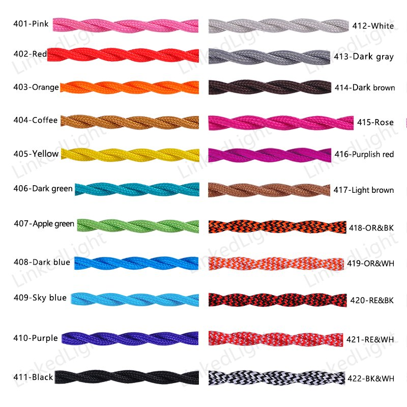 Factory Direct Fabric Insulated Copper Wire for OEM and ODM Lighting Projects
