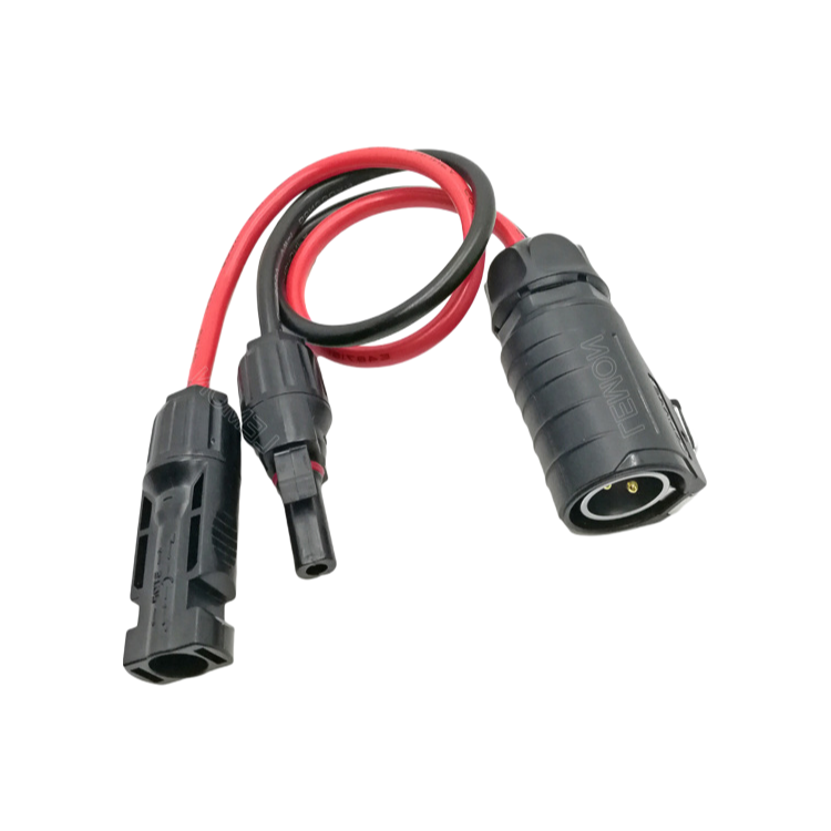 LP-20 Aviation Plug to Multi Contact 4mm Cable Customizable for Industrial and Medical Wire Harnesses