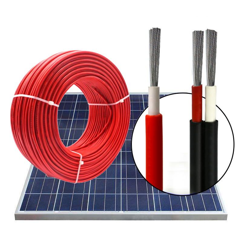 XLPE Jacket Tinned Copper PV Cable 1x4.0mm² Solar Panel Extension Power Connection Cords
