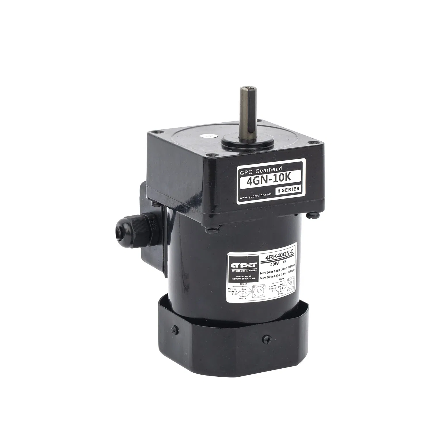 220V 50Hz/60Hz AC Geared Motor 4RK25GN-C with Aluminum Casing for Industrial Applications