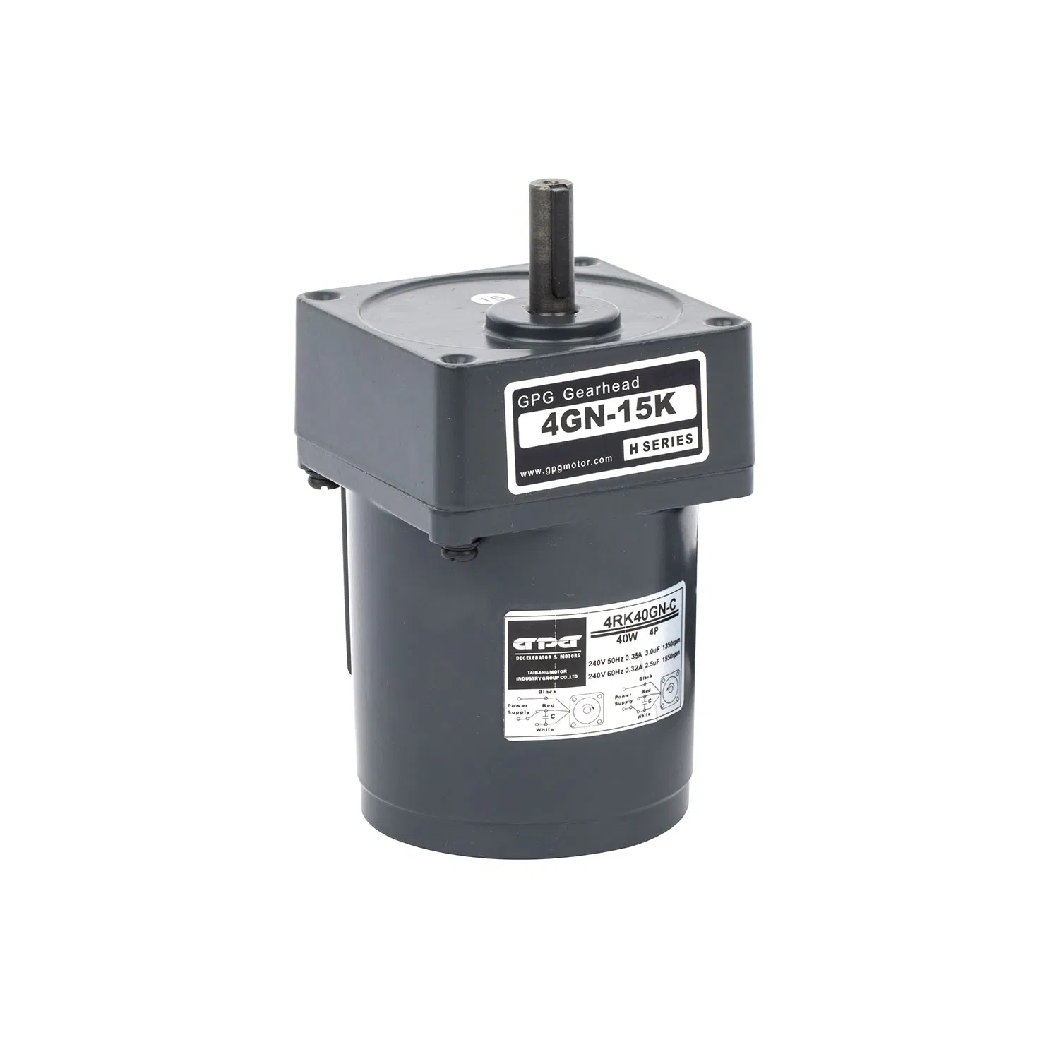 220V 50Hz/60Hz AC Geared Motor 4RK25GN-C with Aluminum Casing for Industrial Applications