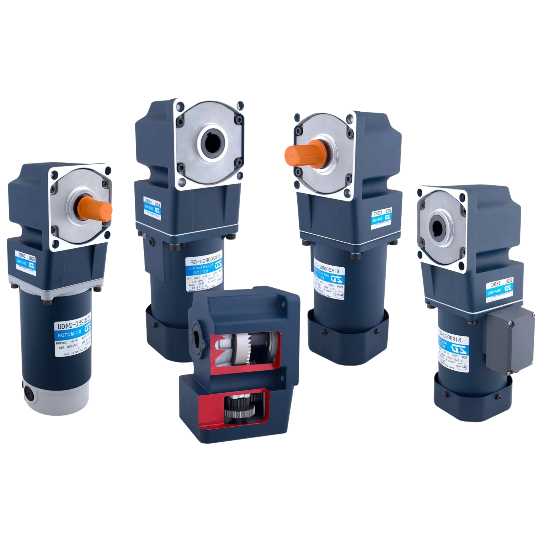 Customizable 220V AC Motor 1550RPM Industrial Driving Motor with Planetary Gearbox