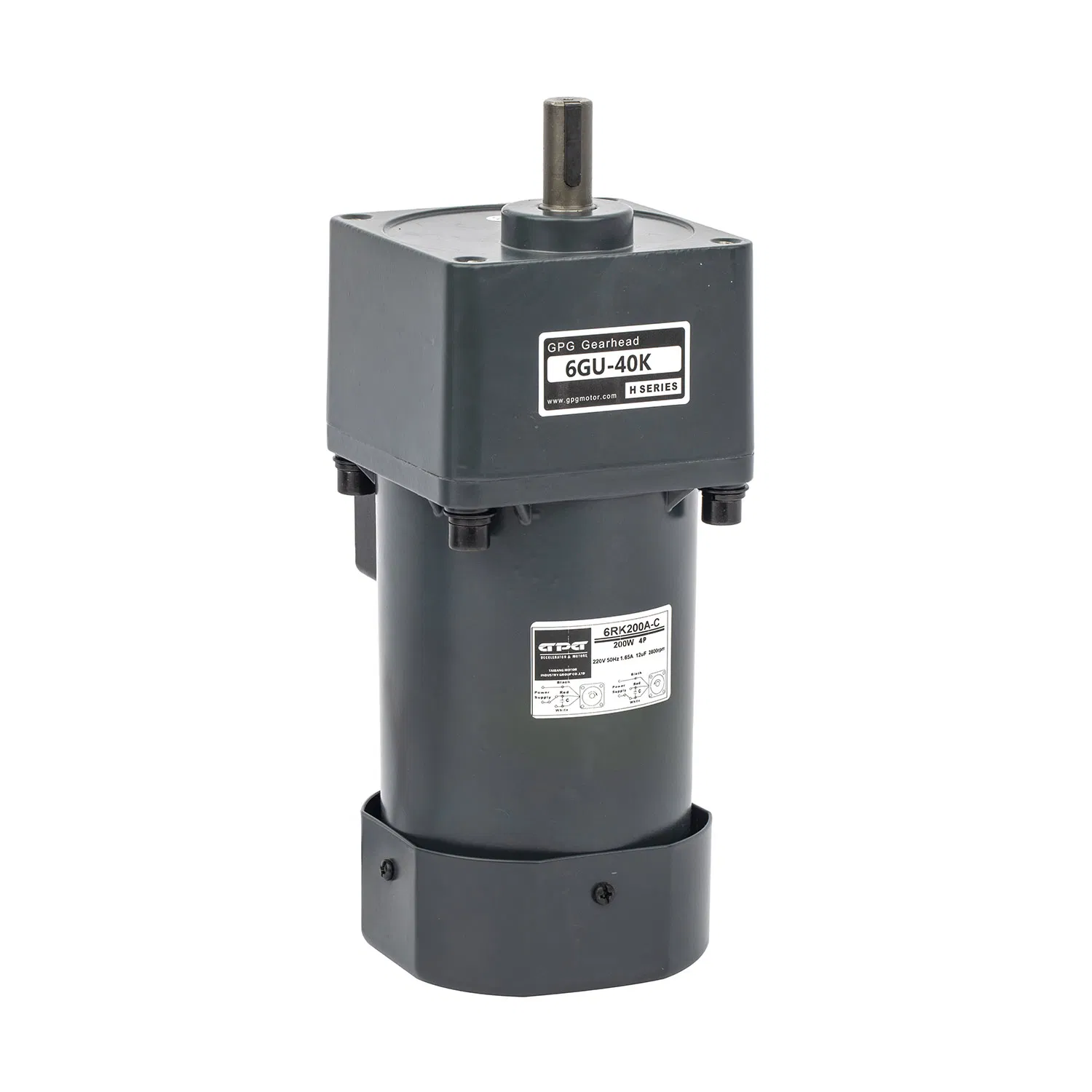 200W 104mm AC Gear Motor Constant Speed Industrial Single-Phase Electric Motor for Automation