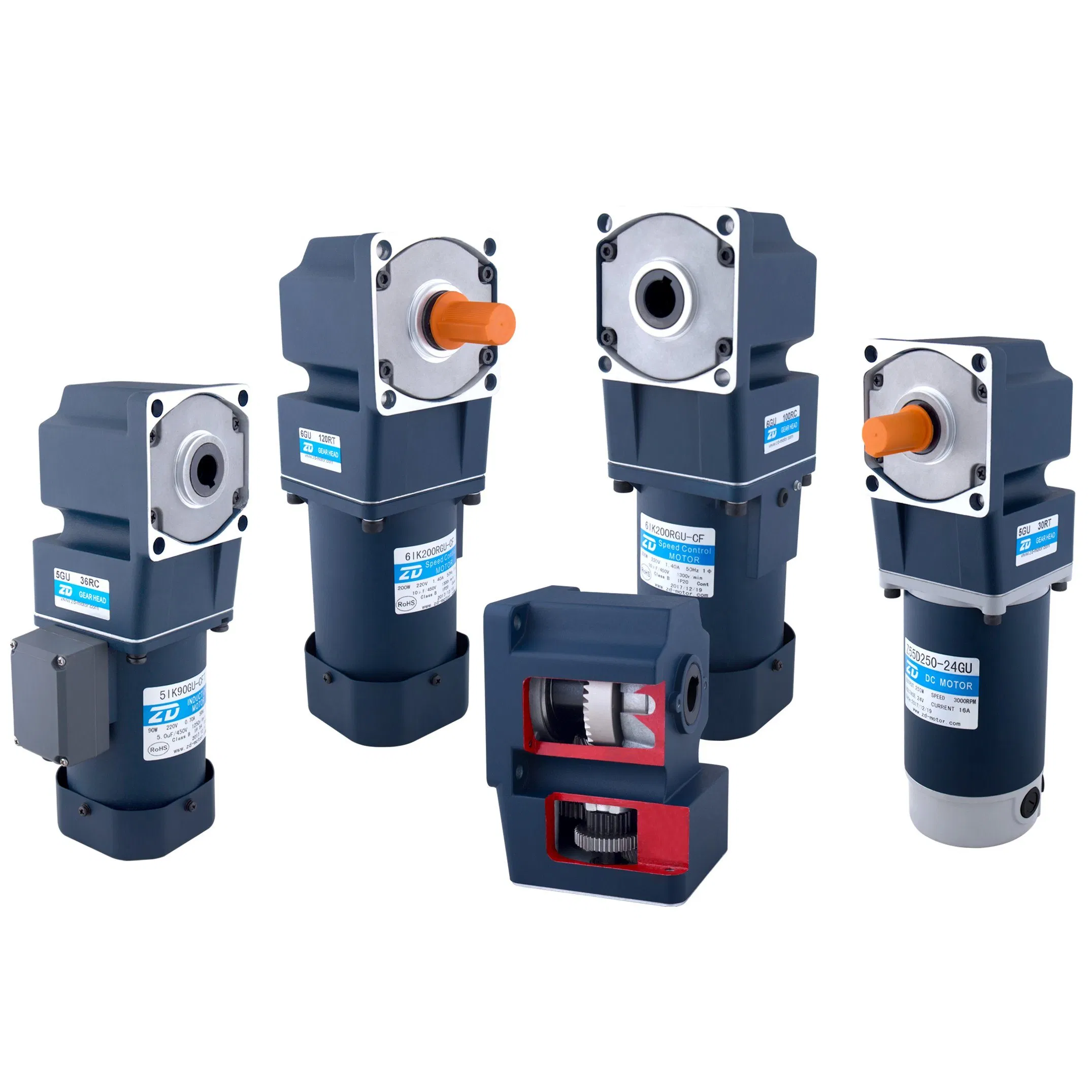 5IK90GU-EF 90W Industrial AC Motor - Variable Speed Single-Phase Electric Motor for Driving Applications