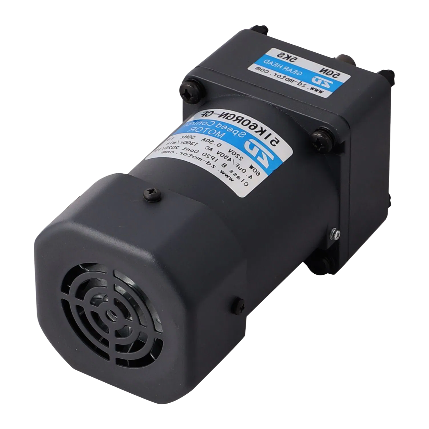 90mm Industrial AC Gear Motor 60-120W with 3-750K Reduction Ratio for Automation