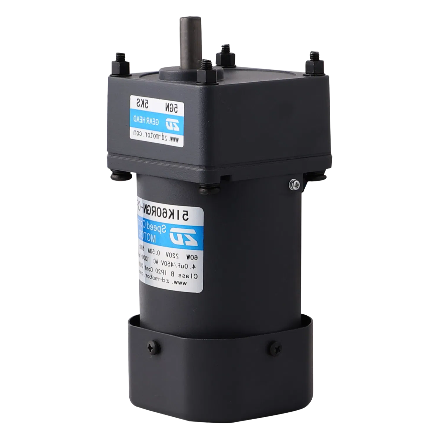90mm Industrial AC Gear Motor 60-120W with 3-750K Reduction Ratio for Automation