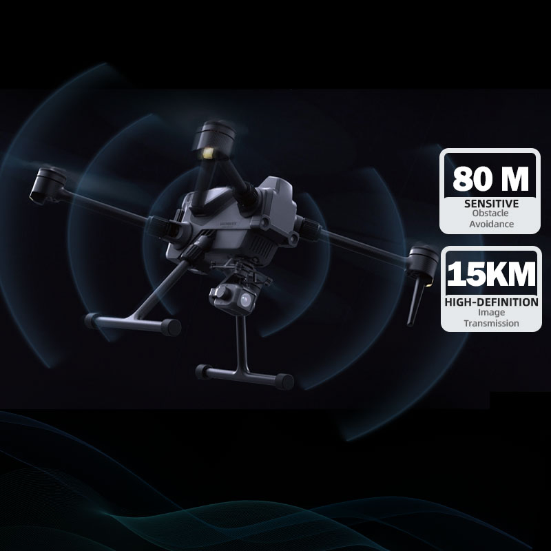 Industrial Grade Carbon Fiber Foldable Drone for Power Inspection and Emergency Firefighting