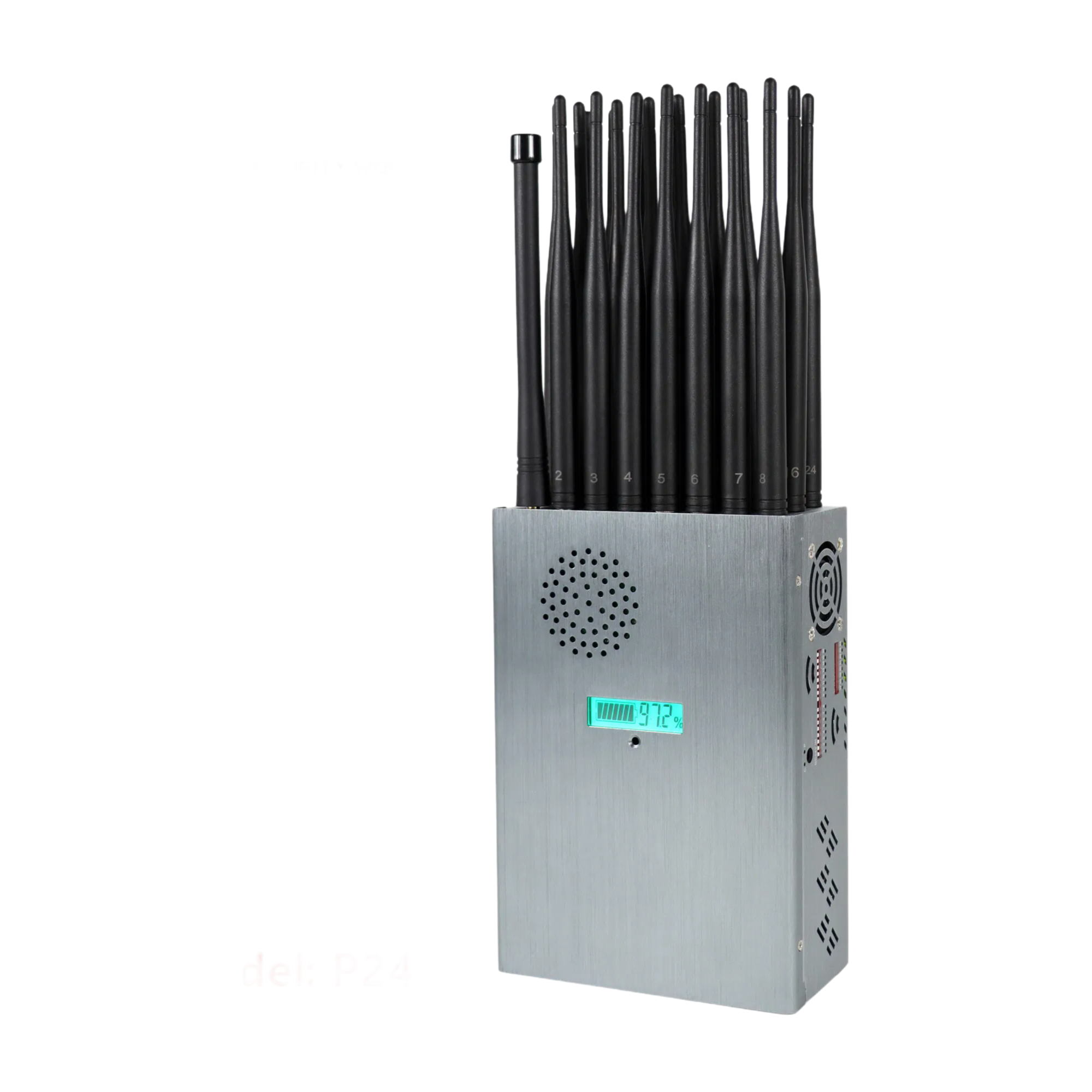 Vodasafe P24 24-Antenna 5G Signal Jammer - Portable GSM LTE 4G 5G WiFi GPS Blocker with 30m Range