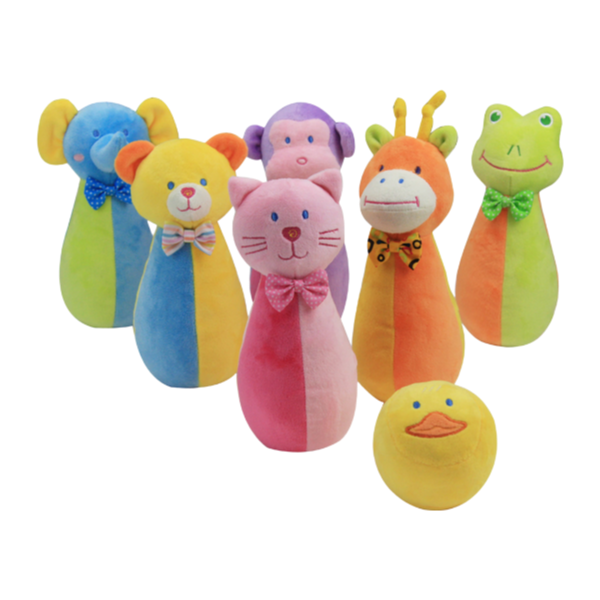 Custom Soft Plush Mini Bowling Game Toy for Kids - Educational Animal Stuffed Toys for Children's Exercise & Development