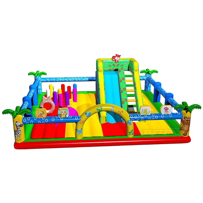 Kids Inflatable Bouncy Castle with Slide - Waterproof Jumping Jungle Combo for Outdoor Play