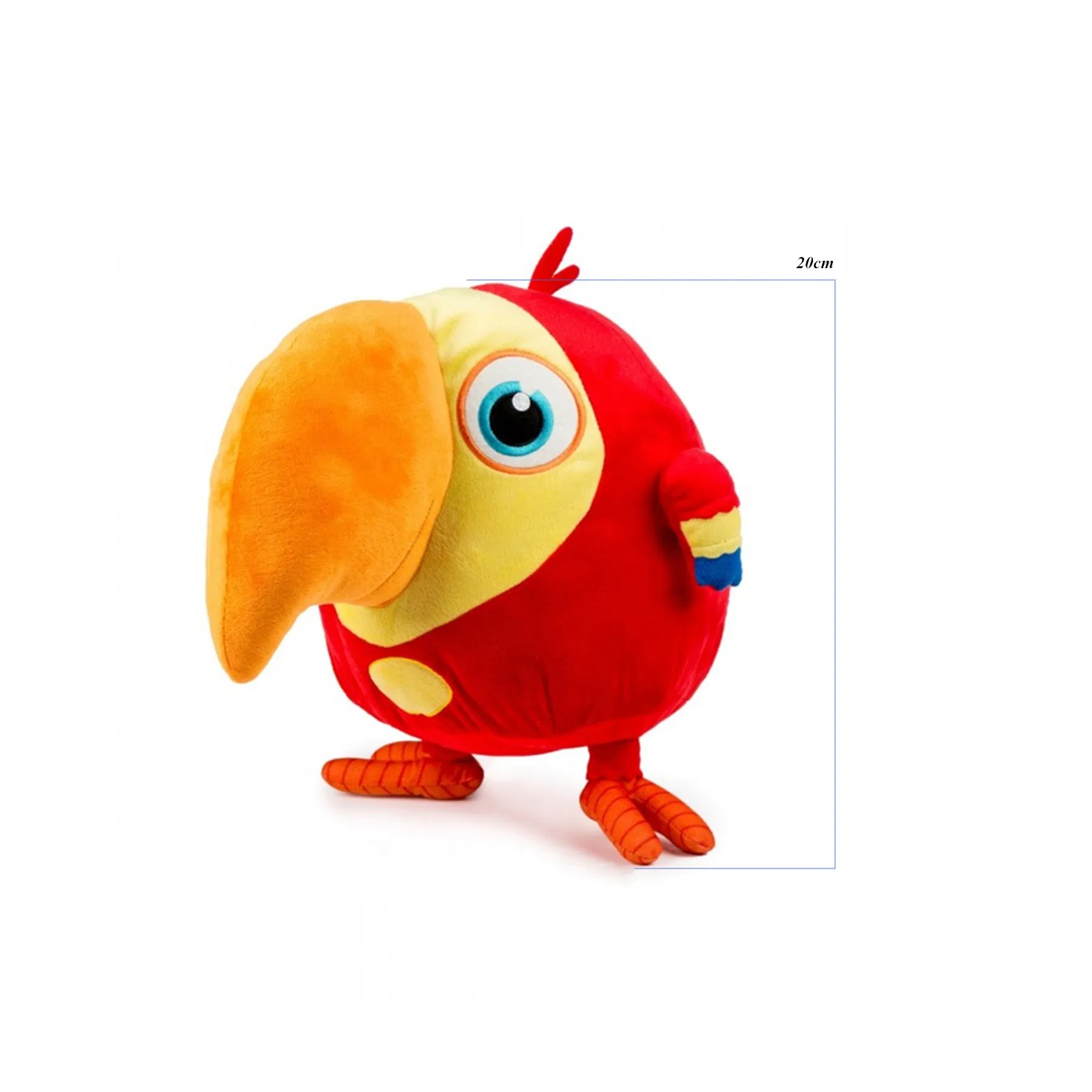 Custom Plush Parrot Toy - Soft Stuffed Sitting Bird with OEM Options